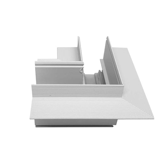 Recessed Magnetic Track Corner Connector – White